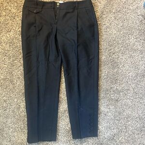 Jigsaw Black Dress Pants with Front Pleats and Straight Leg